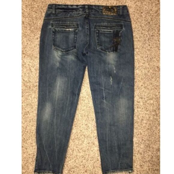 Express Jeans REROCK Skinny Crop Size 30 NWT - Picture 5 of 6